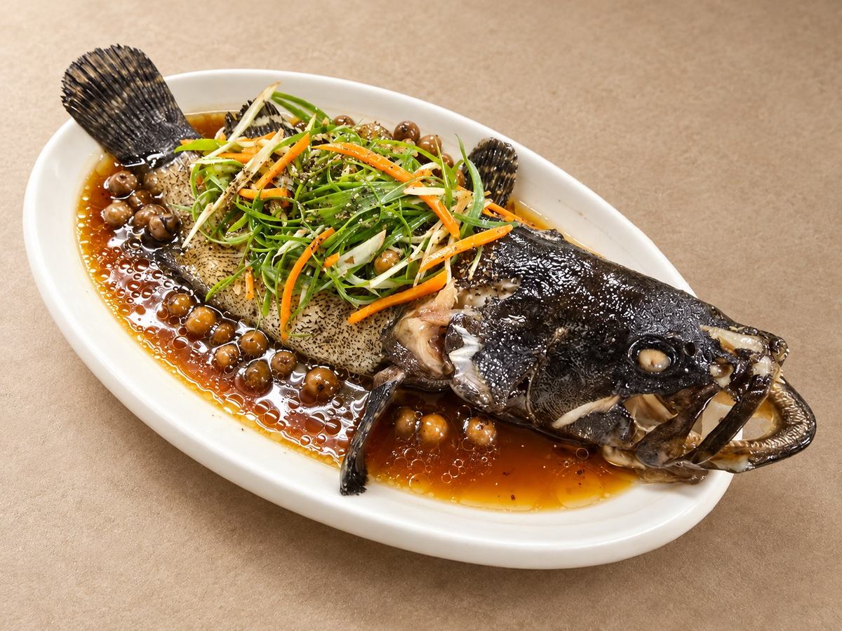 水美土雞城 清蒸石斑魚